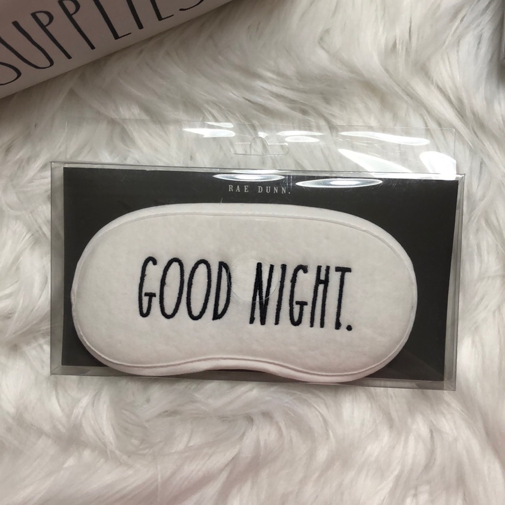 Rae Dunn “GOOD NIGHT” sleep mask